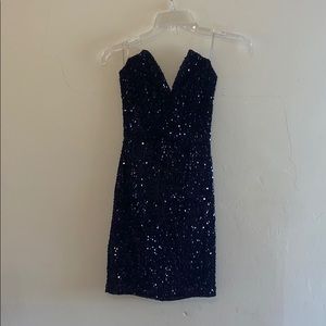 Sequin Strapless Bodycon Dress